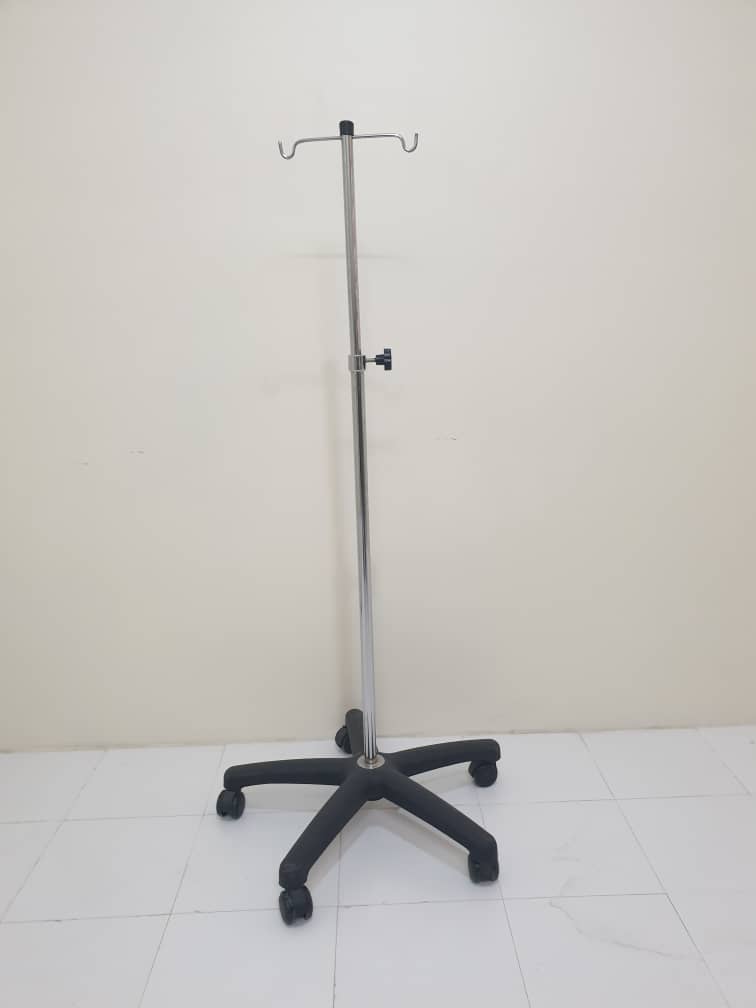 فروش پایه سرم 5 پر تنظیم ارتفاع دار بیمارستانی - برند شفایارطب