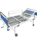 خرید تخت ساده بیمارستانی - تخت یک شکن رویه توری