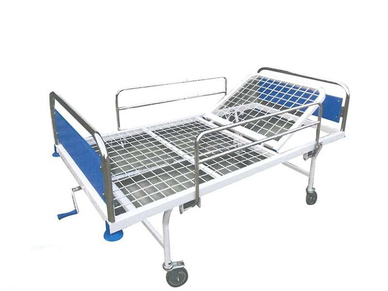 خرید تخت ساده بیمارستانی - تخت یک شکن رویه توری