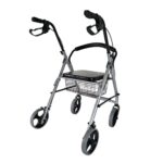 واکر رولیتر چهار چرخ تاشو آلومینیومی مدل بدون جاپایی برند JTS